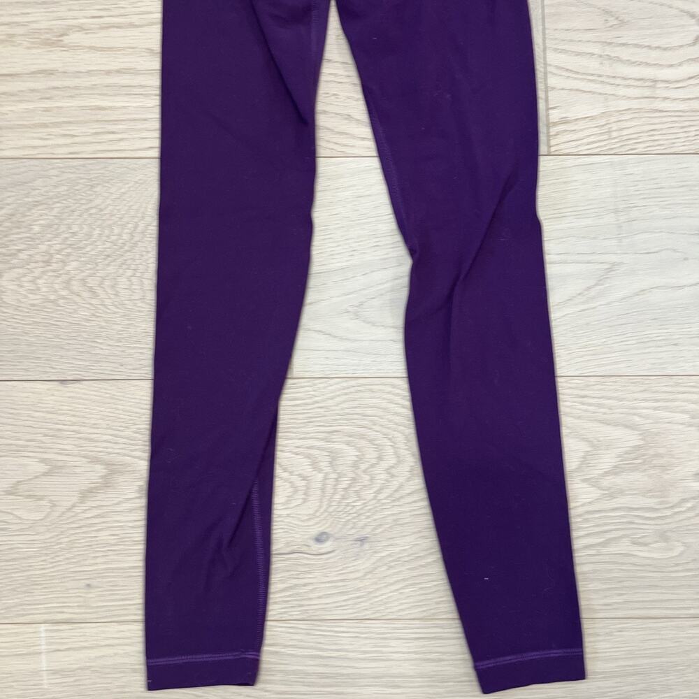LULULEMON heathered tender violet purple Wunder Under pant hi-rise leggings 4 - Picture 9 of 12